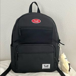 Black Layered Backpack